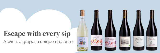 family photo of the wine range to escape in single variety